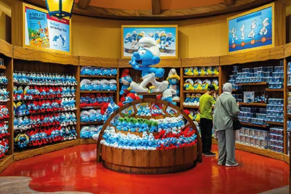 MOTIONGATE™ Dubai Shops Smurfs Studios Store