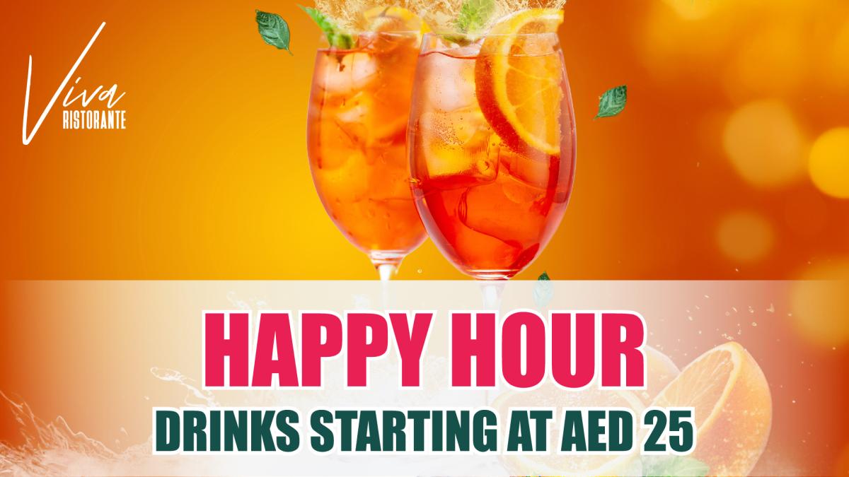 Viva Happy Hour Offer Starting at AED 25