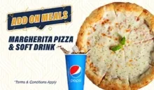 Margherita Pizza & Soft Drink - Real Madrid World